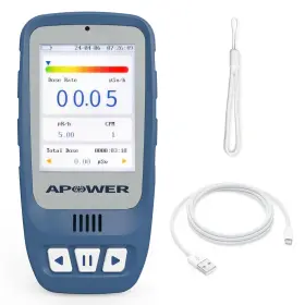 Apower 313103116197 Geiger Counter Nuclear Radiation Detector Portable Handheld Dosimeter Beta Gam