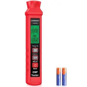 Camway 313094241205 Digital Emf Meter Electromagnetic Radiation Detector Handheld Lcd With Alarm