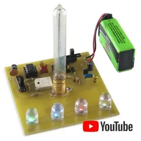 Chaney Electronics Cj304 Geiger Counter With Beautiful Firework Fountain Display