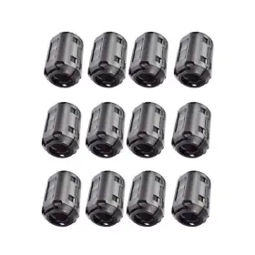Colorsheng 707322669377 12 Pcs Magnetic Ferrite Cores Rfi Emi Noise Filter Clip For 13mm Diameter-black