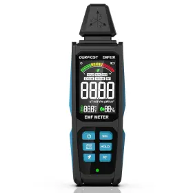 Durficst 690003336024 Emf Meter 5 In 1 Rechargeable Digital Electromagnetic Field Radiation