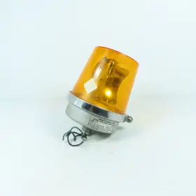 Edwards 52a-n5-40w Adaptabeacon Signal Rotating Light 120v Amber Lens
