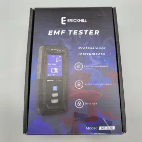Erickhill 744110291490 Emf Meter Rechargeable Digital Electromagnetic Field Radiation Detect