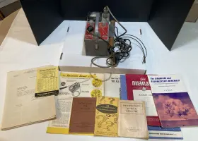 Fisher Research Lab T55231 Vintage 1950 S Scout Model Inch T Geiger Counter Paperwork