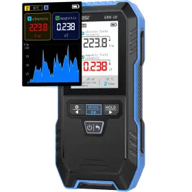 Fnirsi 744110846607 Erd-10 Emf Detector 4 In 1 Radiation Meter With Curve Mode Recharge