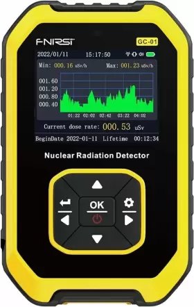 Fnirsi Gc01 Gc-01 Geiger Counter Nuclear Radiation Detector/tester Personal Dosimeter