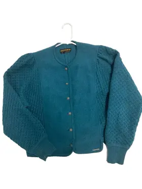 Geiger 387573991386 Sweater Knit Jacket Cardigan 100% Wool Women S Sz 38