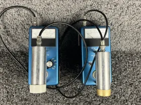 General Motors S-102 Lot Of 2 Vtg G.m. Survey Meter Counter With Probes The Nucleus Oak Ridge