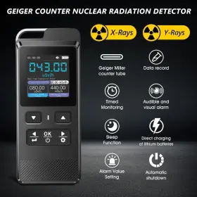Holdpeak T9-gc-02 Gc-02 Geiger Counter Nuclear Alpha Gamma Beta X-ray Radiation Monitor