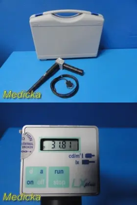 Iba 6486-137 Dosimeter Lx Plus Spot Luminance Meter With Case Calibrated 36328