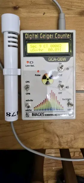 Images Scientific Instruments Gca-06w Digital Geiger Counter - Nuclear Radiation Detector Meter