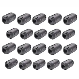 Jdyyicz Jd8006 Pack Of 20 Magnetic Ferrite Core Cord Rfi Emi Noise Suppressor Cable Clip 7m