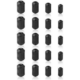 Jiakai 606321001223 Ferrite Ring Core Black Rfi Emi Noise Suppressor Cable Clip20pcs