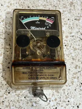 Jordan Electronics Au-0115-m-200 Radiacmeter Inch Minirad Untested Collectable Vintage