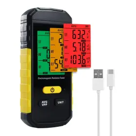 Juviperpric 744759065711 Emf Detector 3-in-1 Portable Radiation Meter For Ef Rf Mf Wifi Signal Wi