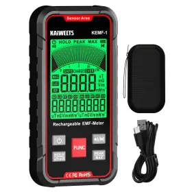 Kaiweets Kemf-1 Emf Detector 3-in-1 Handheld Meter Detects Ef Rf Mf Wifi