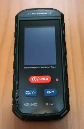 Kenmic 197644818143 K132 Emf Meter Rechargeable Handheld Electromagnetic Field Detector