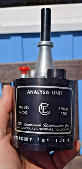 Landsverk Electrometer L-75d Vintage Model Radiation Analysis Unit As-is