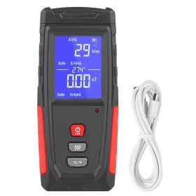 Leerchunag 753326504812 Emf Meter Leerchuang Rechargeable Electromagnetic Field Radiation Detector