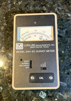 Ludlum 2401-ec Pocket Survey Meter Prepper Shtf