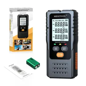 Mesitool B0d1jt7tyd Emf Meter Digital Electromagnetic Field Radiation Detector Hand-held 3 In 1 Lcd