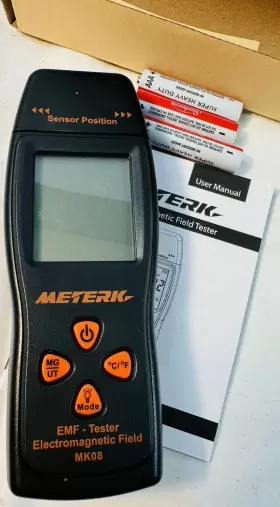 Meterk Mk08 Emf Meter Electromagnetic Field Radiation Detector Tester And Manual