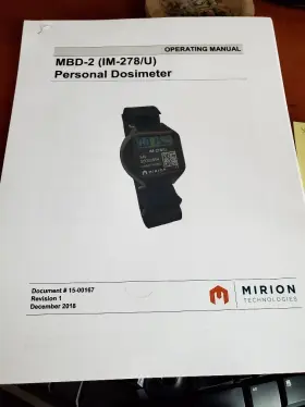 Mirion Im-278 Im-278/u Personal Radiation Dosimeter