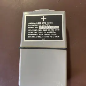 National Pipe 6665-00-196-7140 Gamma Dose Rate Meter Radiacmeter Corp