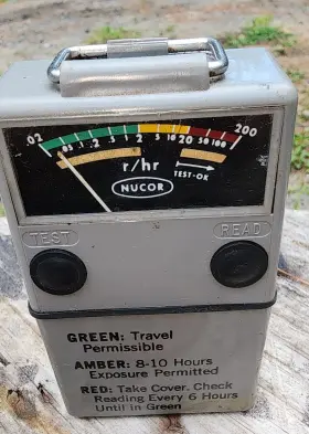 Nucor Im-179/u Vintage Gamma Dose Rate Meter Radiacmeter By Im 179 Untested As Is