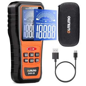 Olmlmo Emm-03 4 In 1 Emf Meter Detector Electric Field Radio Frequency Temperatur