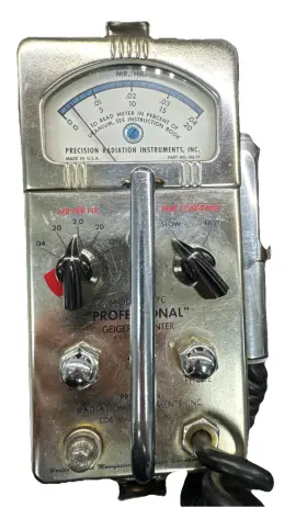 Precision Radiation Instruments Me-19 Instrument Model 107c Professional Geiger Counter Retro Rare