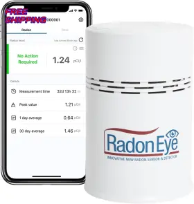 Radon Ftlab 705353977275 Ecosense Rd200 Radoneye Home Detector Fast Capture Of Fluctuating Level