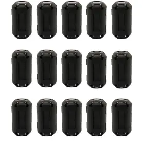 Raogoodcx Cnf-3.5-13mm-15 15pcs 9mm Clip-on Ferrite Ring Core Rfi Emi Noise Suppressor Cable Clip For T
