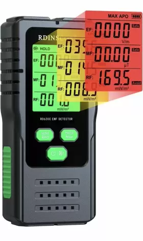 Rdinscos 331672701386 Emf Meter 3 In1 Electromagnetic Electric Magnetic Radio Frequency Field Detector