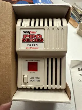 Safety Siren Hs80502 Pro Series Radon Gas Detector