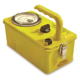 Surplus 6206-20 Used U.s. Military Portable Radiation Detector Metal Case/yellow Finish