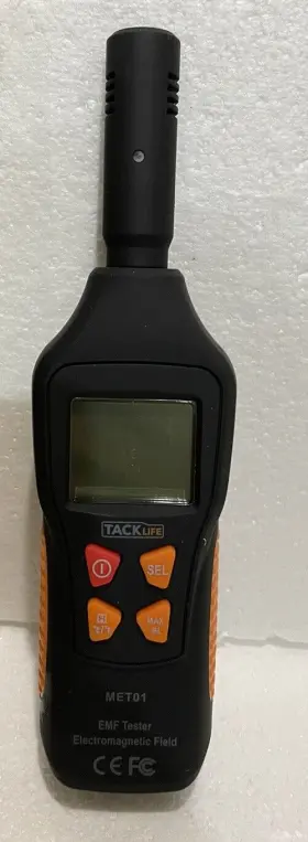 Tacklife 20221209785 Emf Meter Household Radiation Detector 5hz 3500mhz-met01