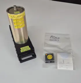 Thermo Eberline Ab20 Working 1/2-2 Inch Alpha/beta Scintillation Sample Tray With Accessories