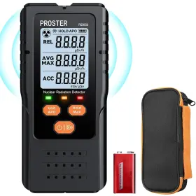 Trading Limited 726084695856 Portable Geiger Counter - Nuclear Detector With 2.4 Inch Hd Color Screen Ra