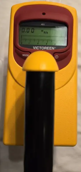 Victoreen 451b-ryr Fluke Biomedical Ion Chamber Survey Meter With Beta Slide