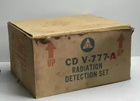 Victoreen Cd-v777-a Civil Defense Radiation Detector Set Cd V-777-a Complete With Headset In Box