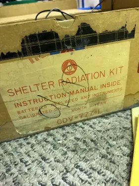 Victoreen Cd-v7771 Civil Defense Cd V7771 Shelter Radiation Detection Kit Geiger Counter