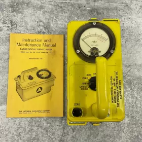 Victoreen Cdv-720 Vtg 1961 Geiger Counter Radiation Meter Model 3 Survey