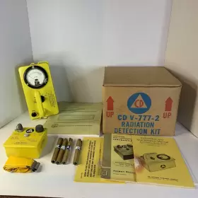 Victoreen V-777-2 Vintage Working Radiation Detection Kit Cd In Original Box