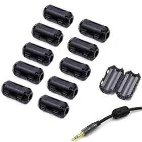 Vskey 727973989957 Clip-on Noise Filter 10pcs 5mm Anti-interference High-frequency Ferrite Cor