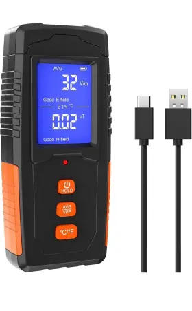 Weekinend Sg01c01 Emf Meter Rechargeable Electromagnetic Field Radiation Detector Handheld Digital