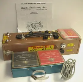 Whites Electronics L3tsm-57zd Vintage Super Oremaster Geiger Counter With Meters