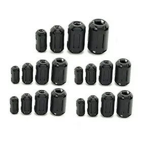 Xindejia Py3122 20 Pcs Clip-on Ferrite Ring Core Rfi Emi Noise Suppressor Cable Clip For 5mm/